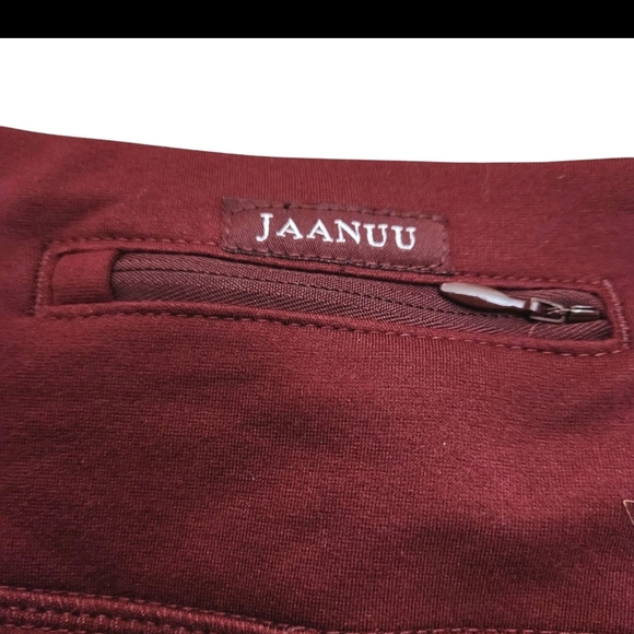 JAANUU Women's Size LARGE PETITE BURGUNDY Bootcut Yoga Scrub Pants J95141P - Picture 6 of 9
